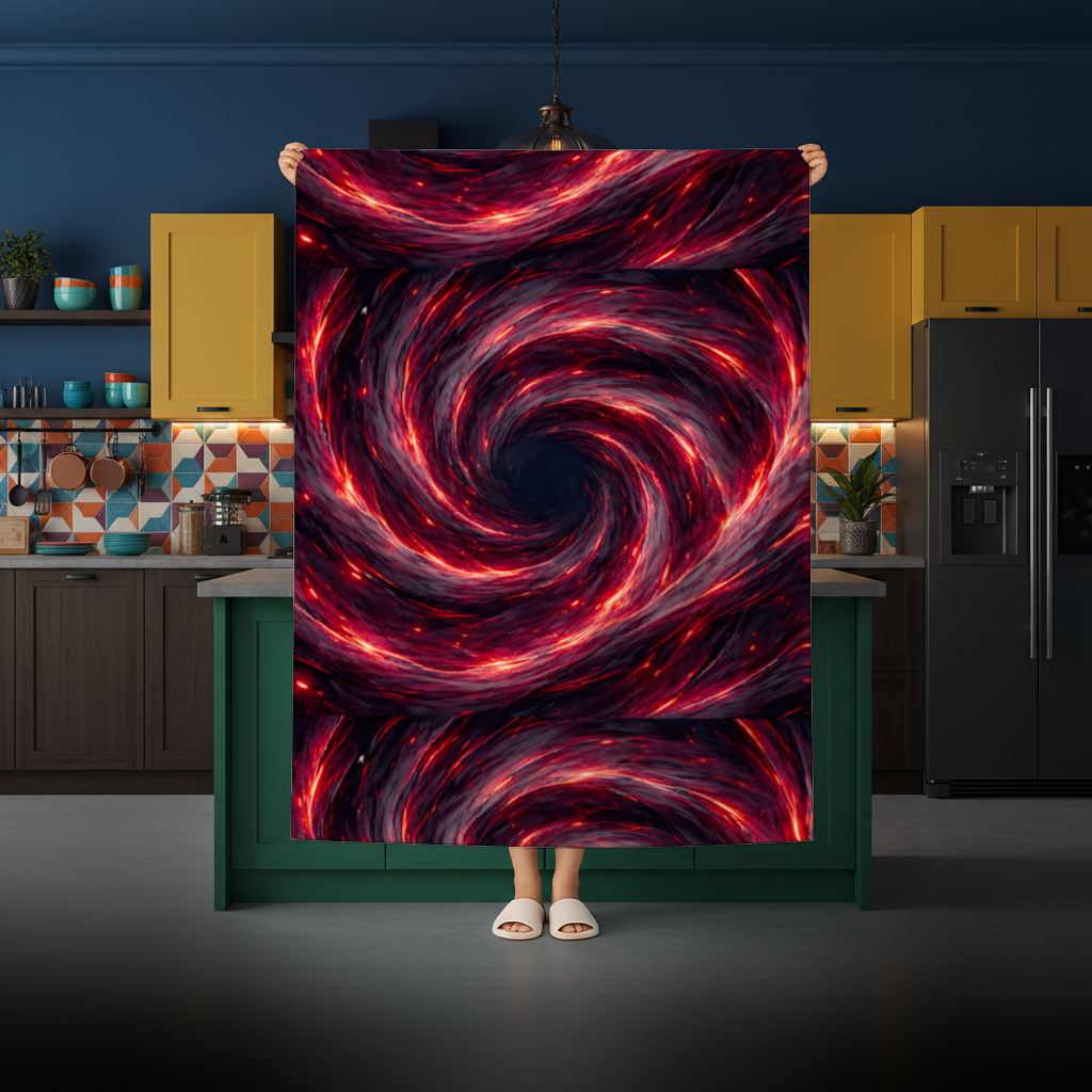 Uchiha Brothers Eternal Black Flames of Amaterasu Rectangular Tablecloth