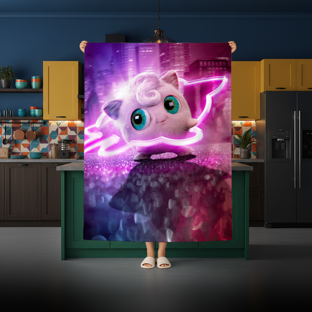 Cyberpunk Pink Fluffy Creature 