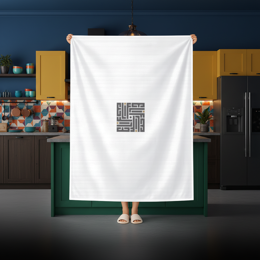 Kufi yazı- Elif Rectangular Tablecloth