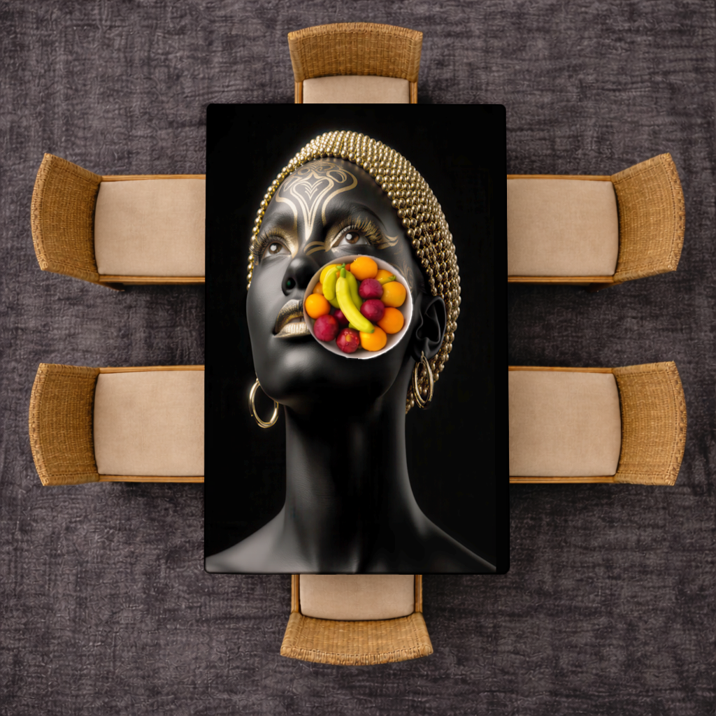 Gold Afrofuturistic Black Woman 