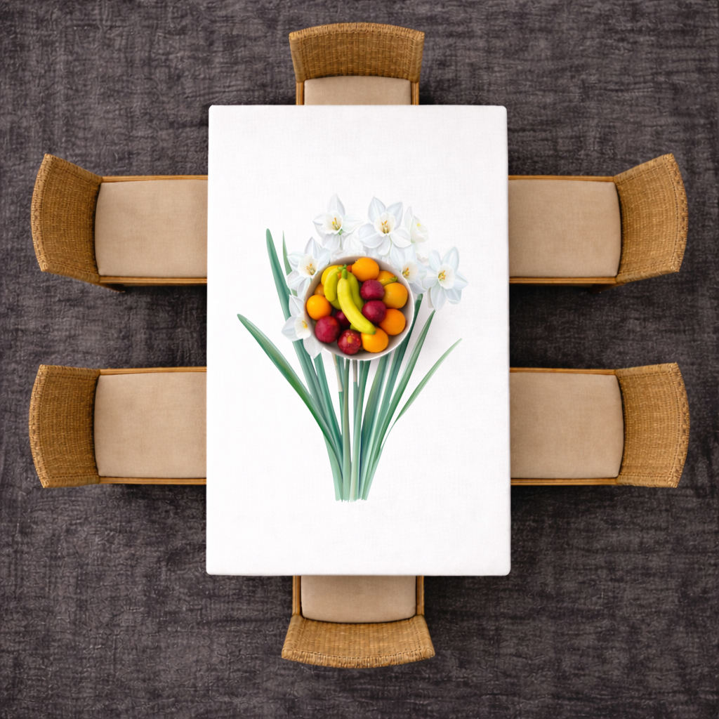 White Daffodil Bouquet Botanical 