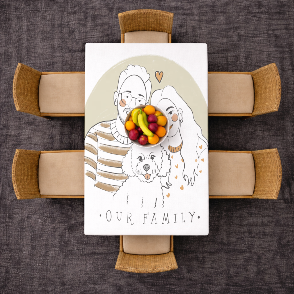 Our Family Rectangular Tablecloth