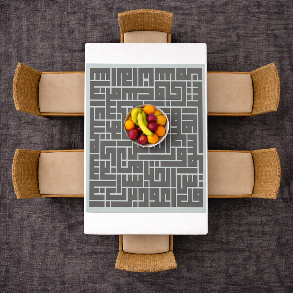 calligraphy Rectangular Tablecloth