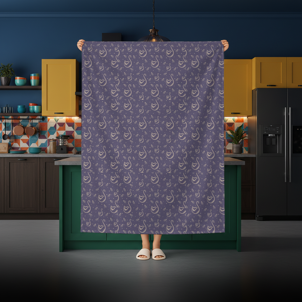 kuğu pattern deseni Rectangular Tablecloth