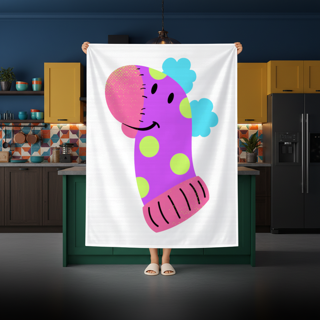 Cute Colorful Dinosaur Illustration Rectangular Tablecloth