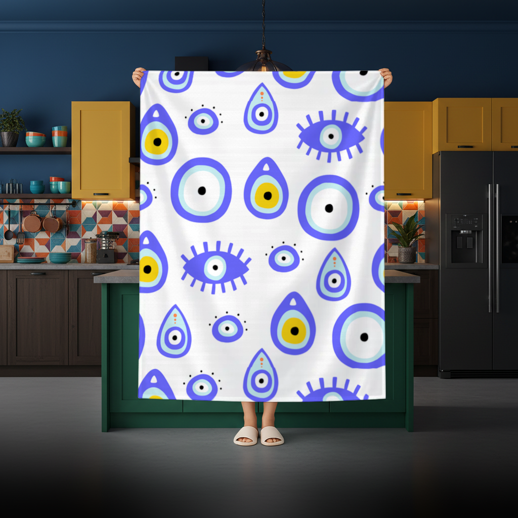 Evil Eye Pattern Rectangular Tablecloth