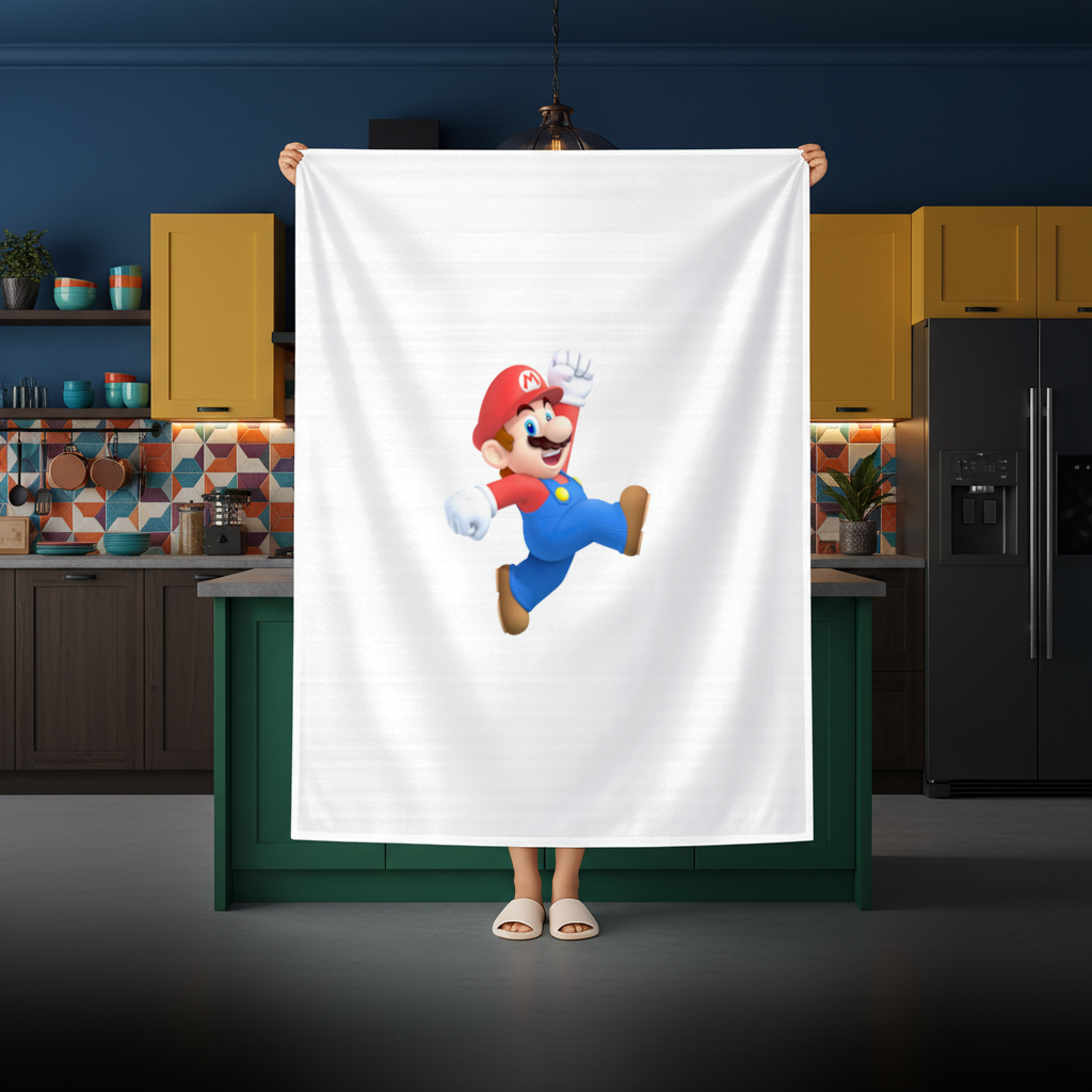Retro Pixel Hero Design Rectangular Tablecloth