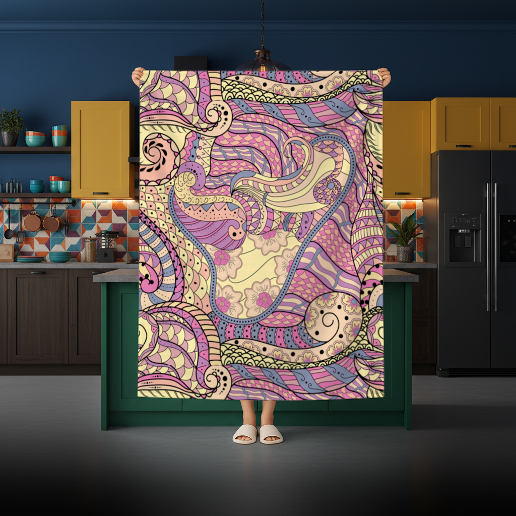 Psychedelic Zentangle Floral 