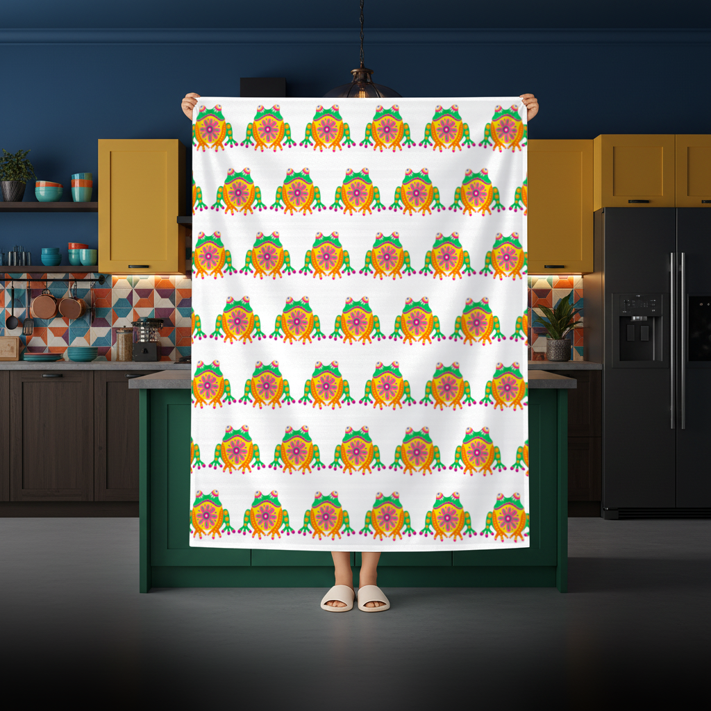Mexican Alebrije Frog Rectangular Tablecloth