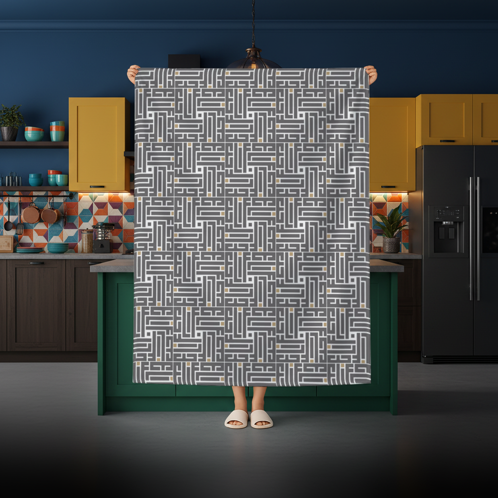 Kufi yazı- Elif Rectangular Tablecloth