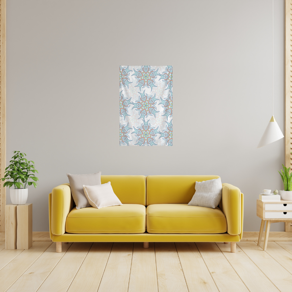 An abstract visual Wall Tapestry
