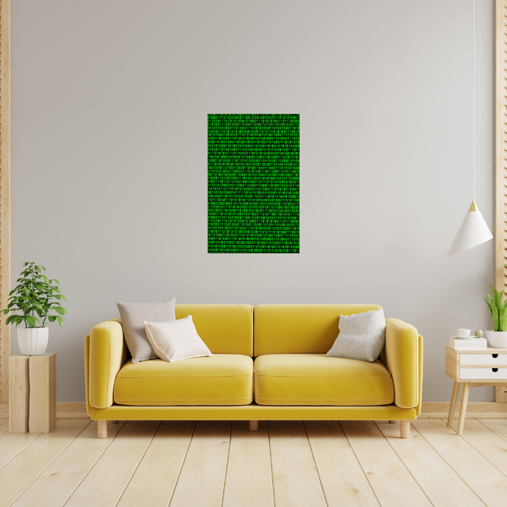 Matrix Style Digital Binary Code Background Wall Tapestry