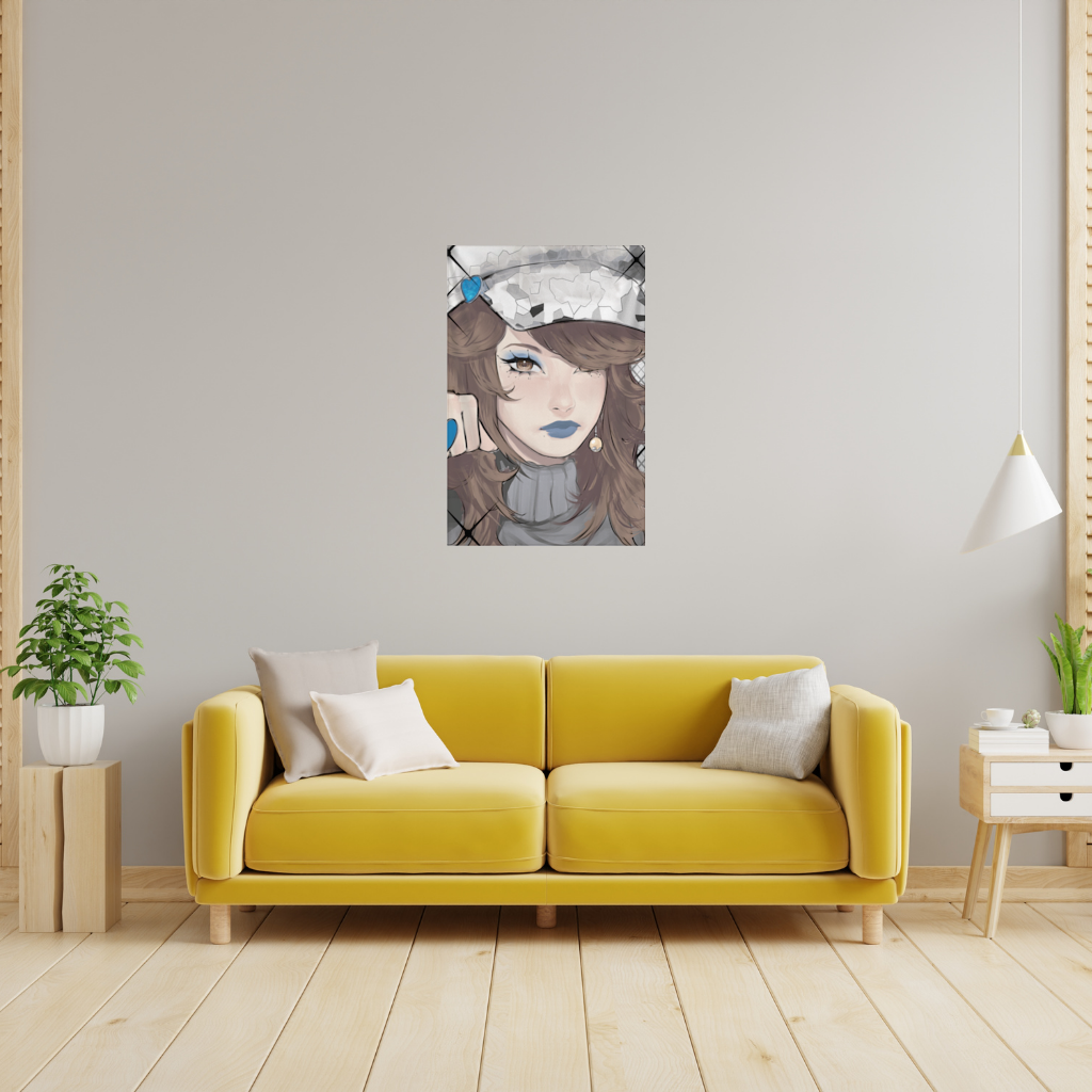 blue heart Wall Tapestry
