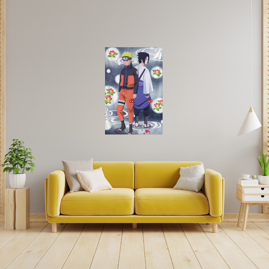 Sırt Sırta Duran İki Rakip Savaşçı Duvar Örtüsü