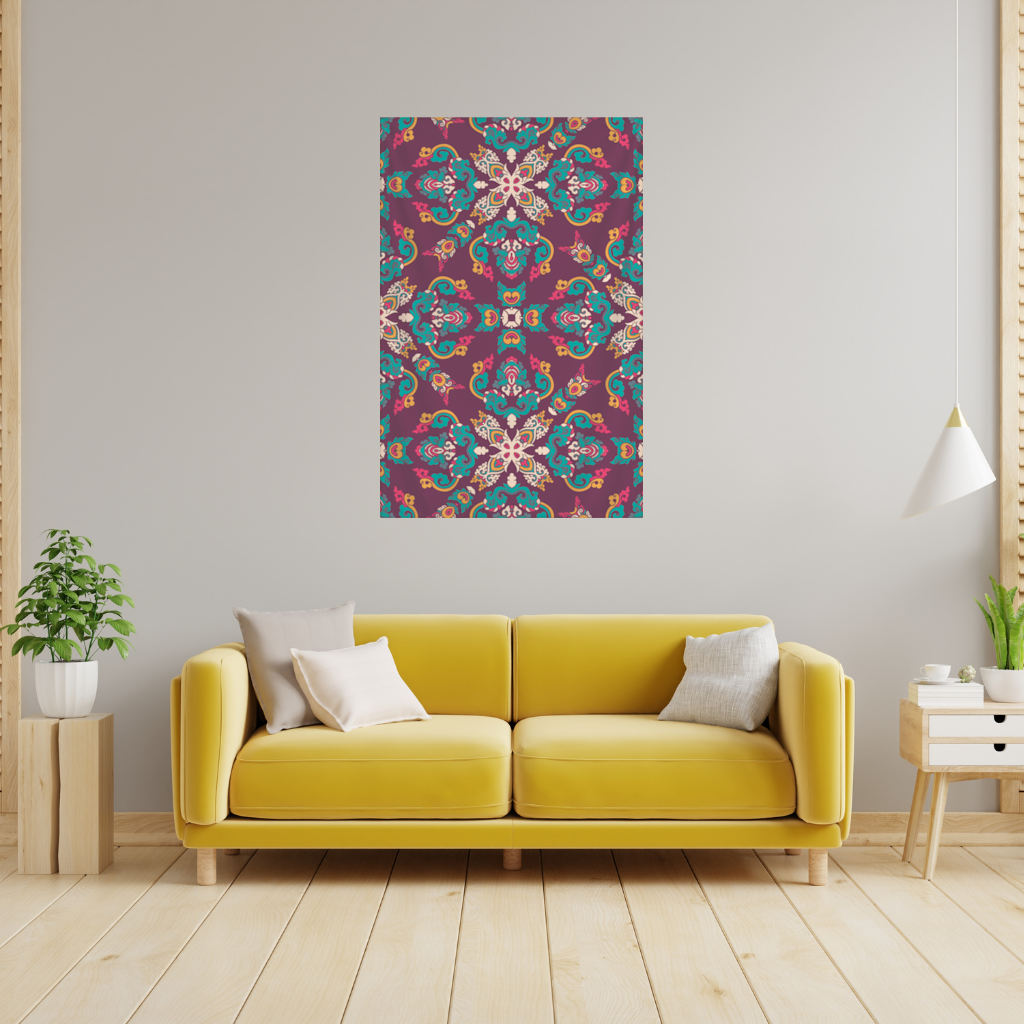 Colorful Ottoman Inspired Mandala Pattern 