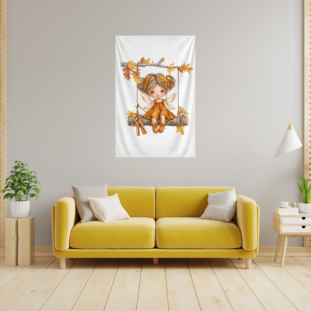 Sevimli Sonbahar Orman Perisi Duvar Örtüsü