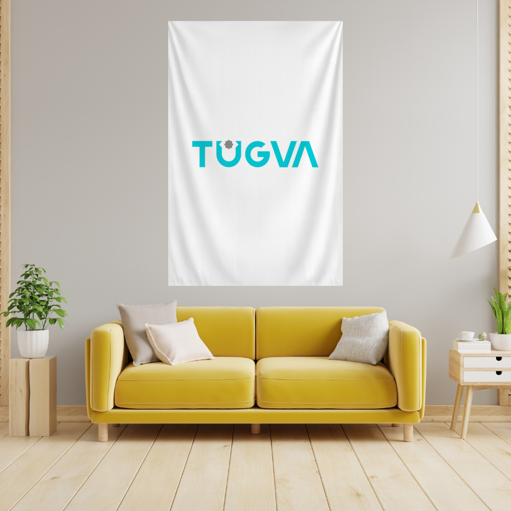 Tügva logo test ürünleri Wall Tapestry