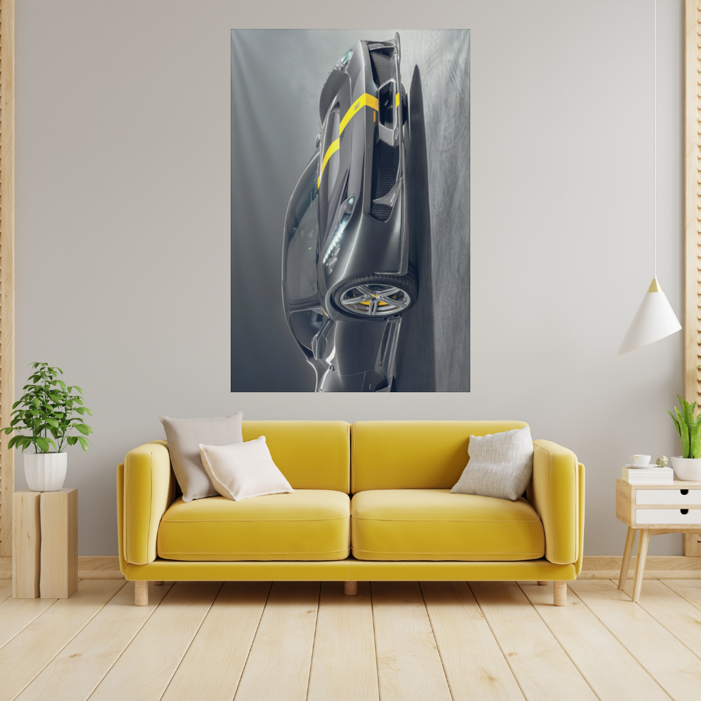 Ferrari 458 Italia Karbon Fiber Detaylı Özel Versiyon Duvar Örtüsü