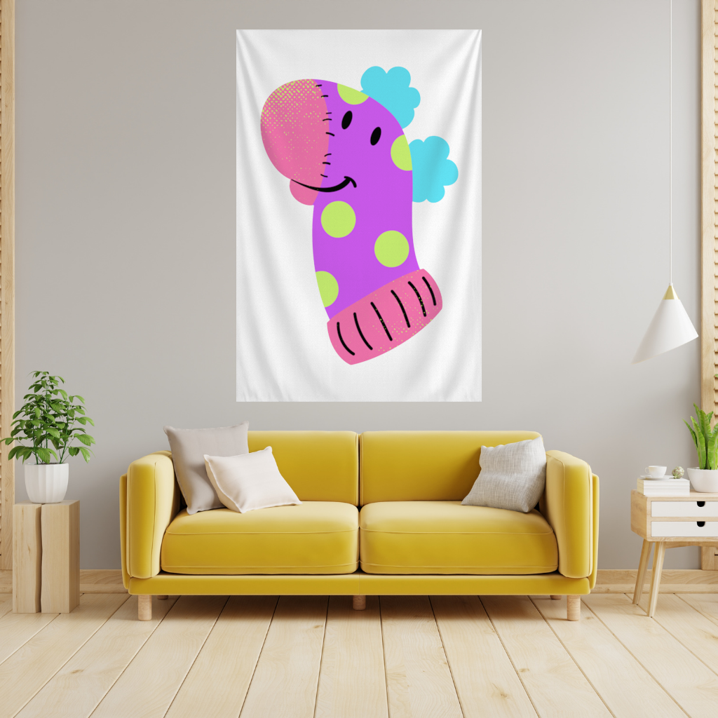 Cute Colorful Dinosaur Illustration 