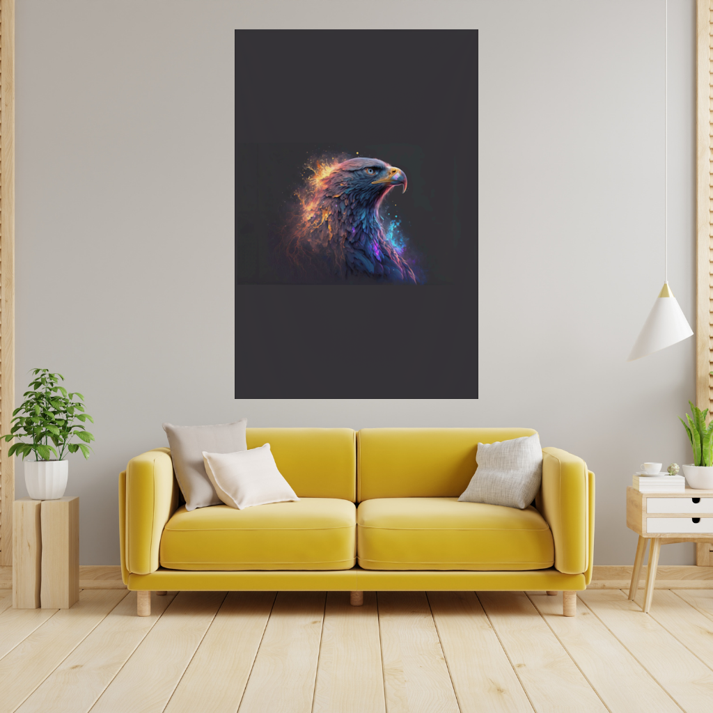 Kartal resmi  Güç ve özgürlüğün simgesi. Duvar Örtüsü