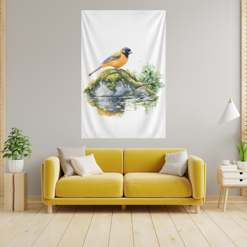 Orange Baltimore Oriole Bird 