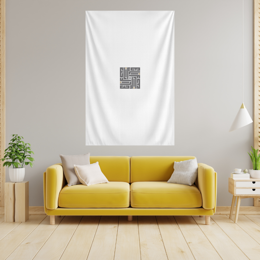 Kufi yazı- Elif Wall Tapestry