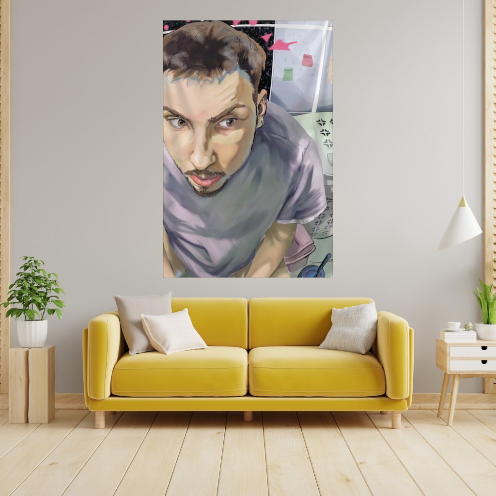 Toilet allegory Wall Tapestry
