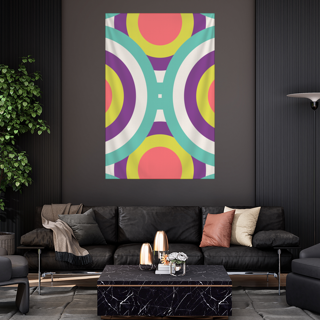 Colorful Geometric Circle Pattern 