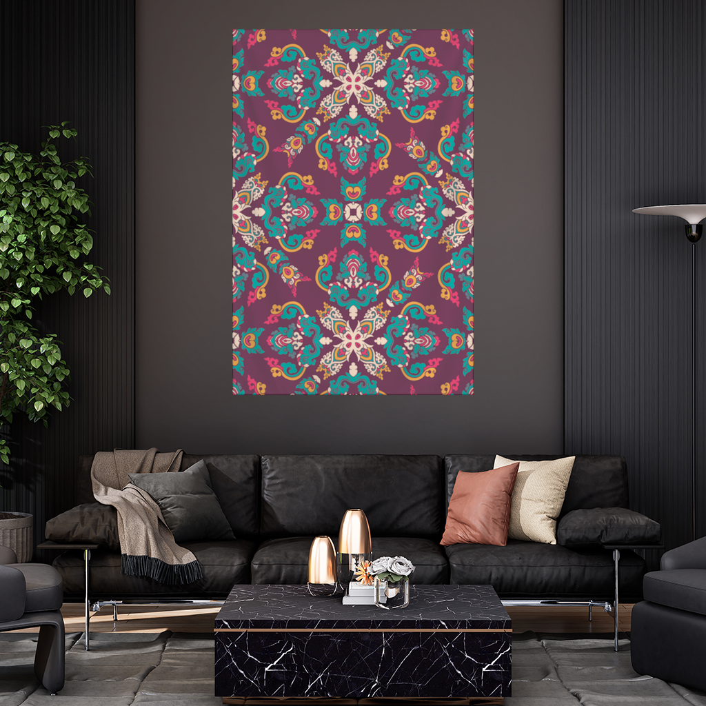 Colorful Ottoman Inspired Mandala Pattern 