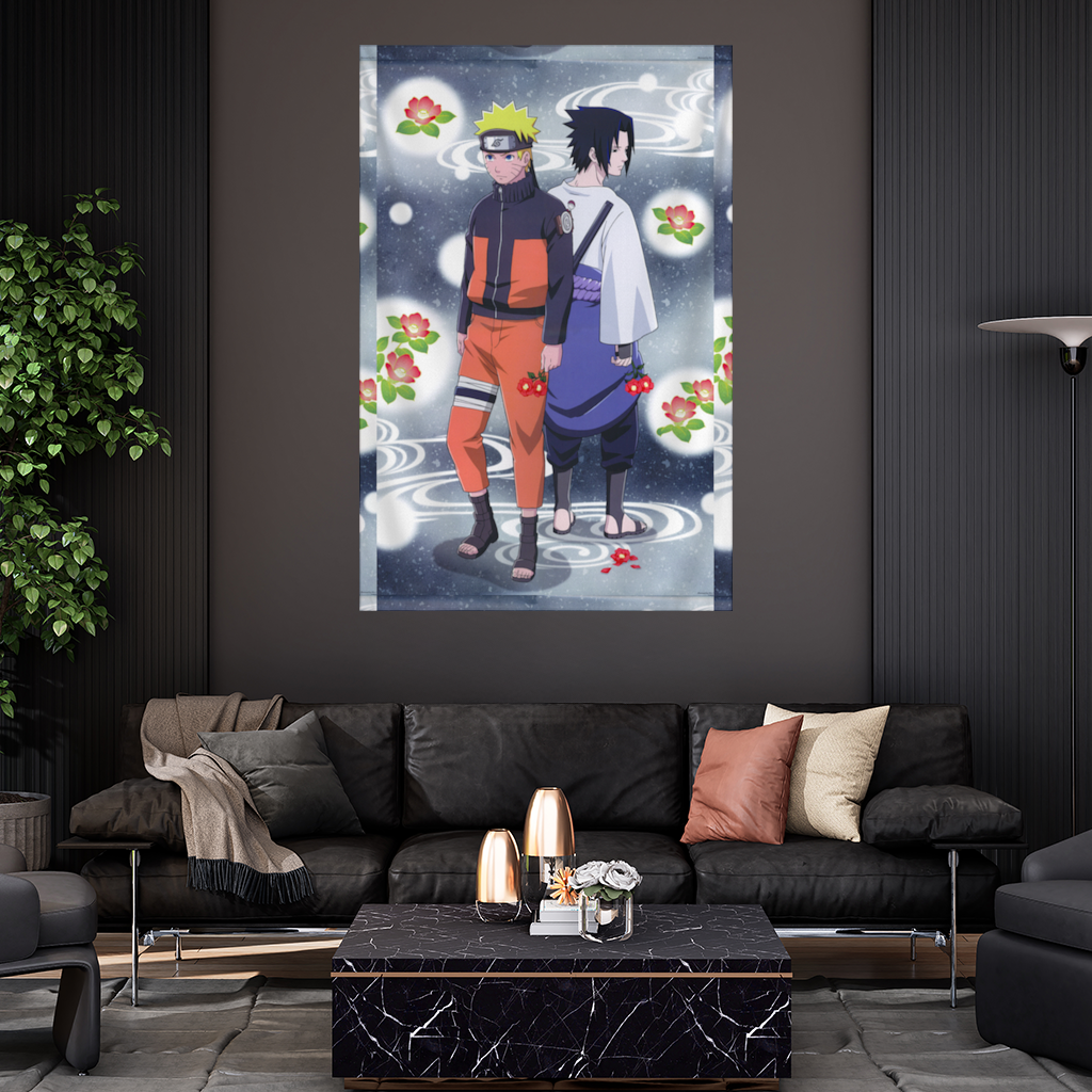 Sırt Sırta Duran İki Rakip Savaşçı Duvar Örtüsü