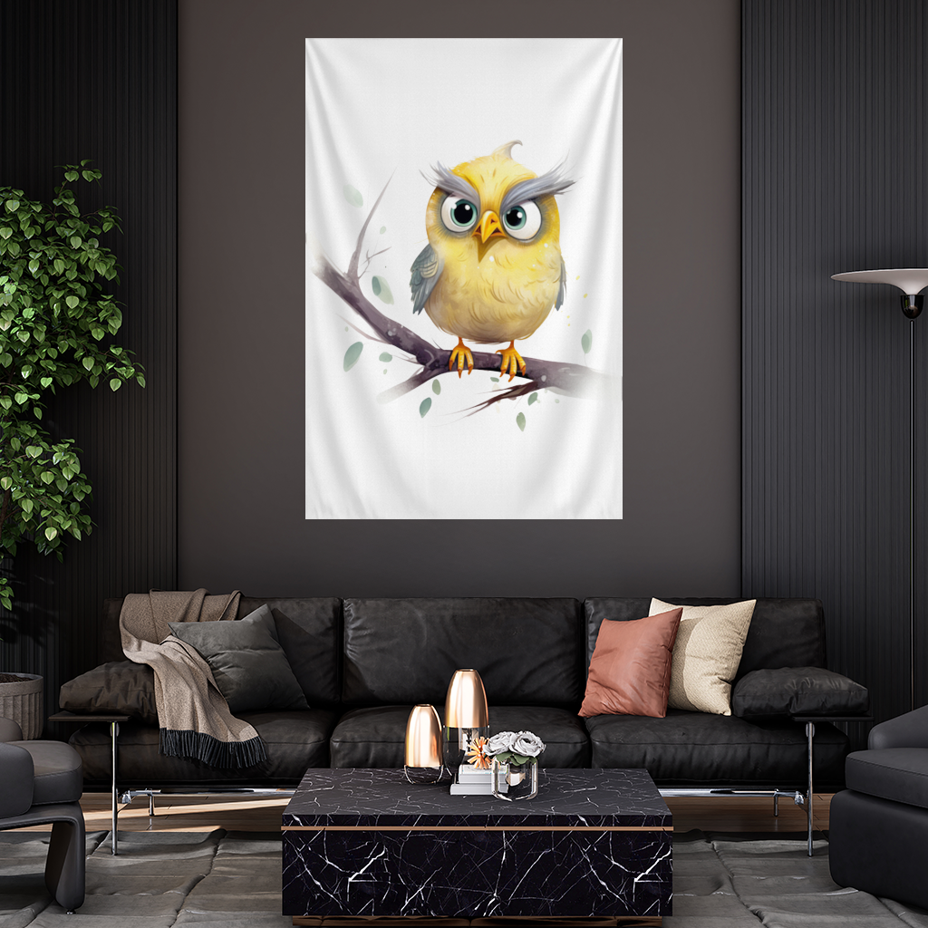 Grumpy Yellow Owl 