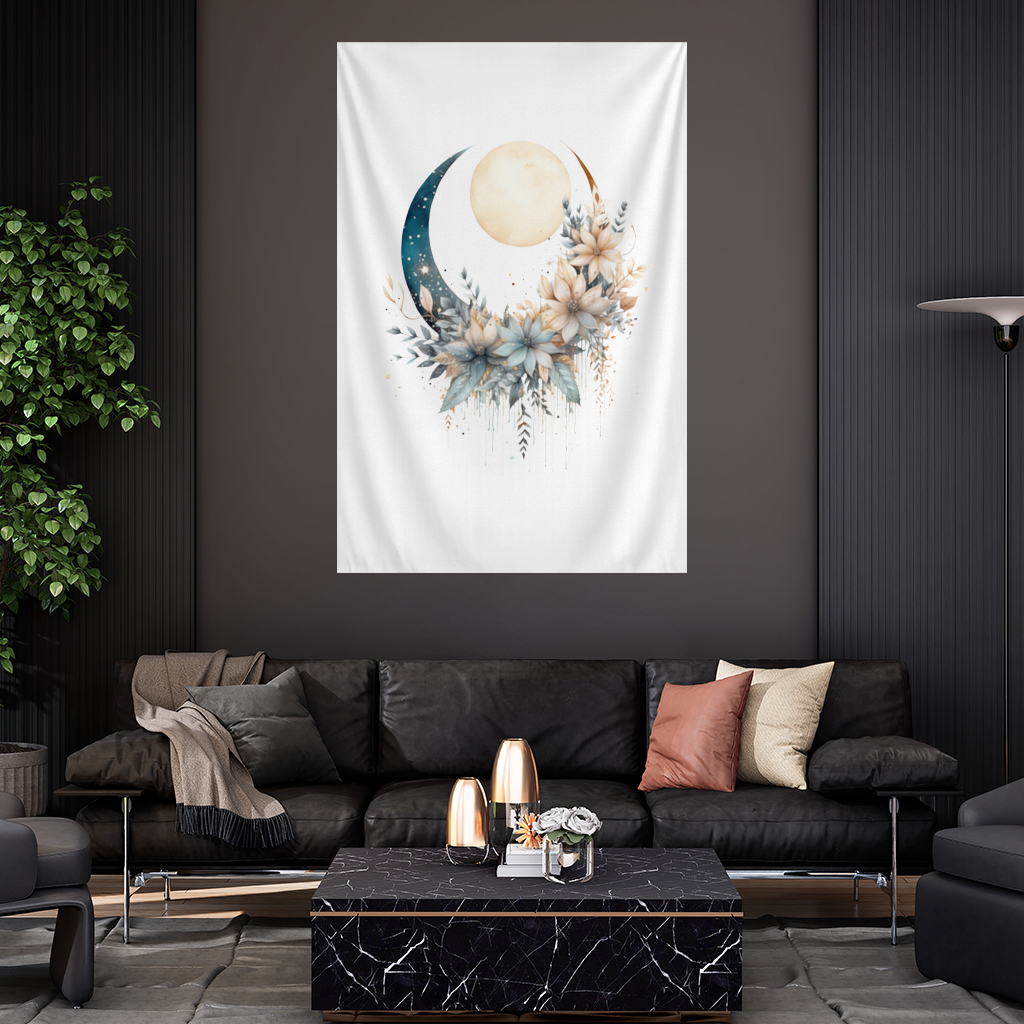 Celestial Boho Moon Floral 