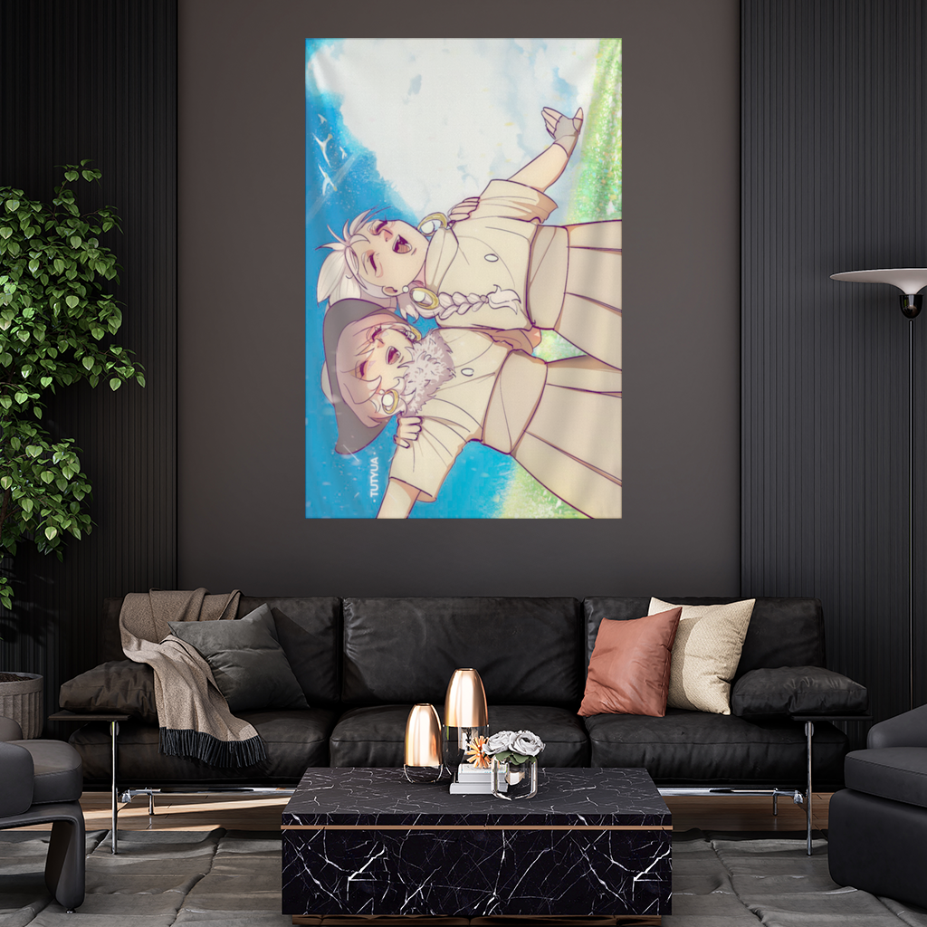 Sky Children of the Light Characters Wall Tapestry