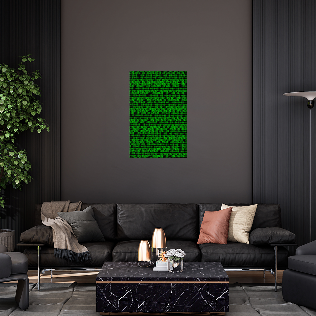 Matrix Style Digital Binary Code Background Wall Tapestry