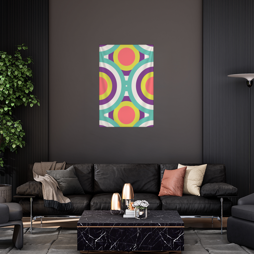 Colorful Geometric Circle Pattern 