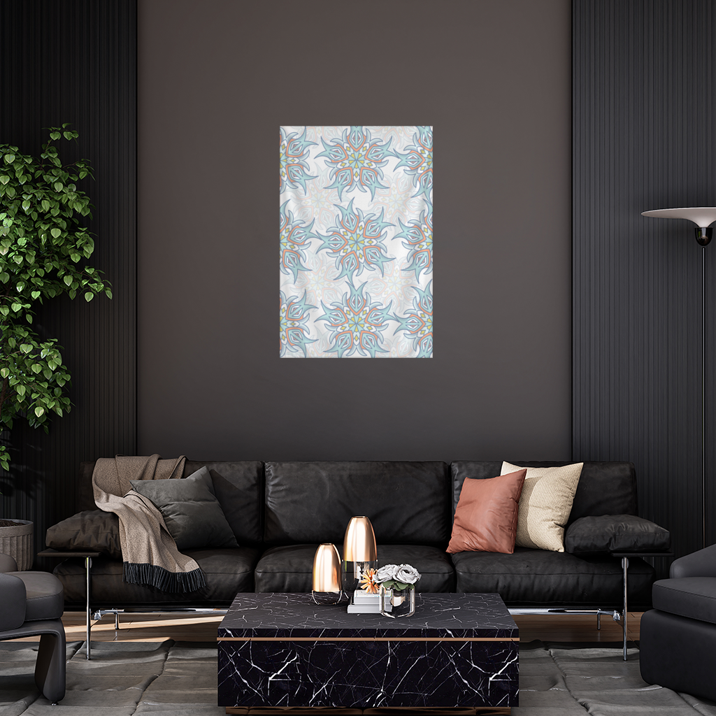 An abstract visual Wall Tapestry
