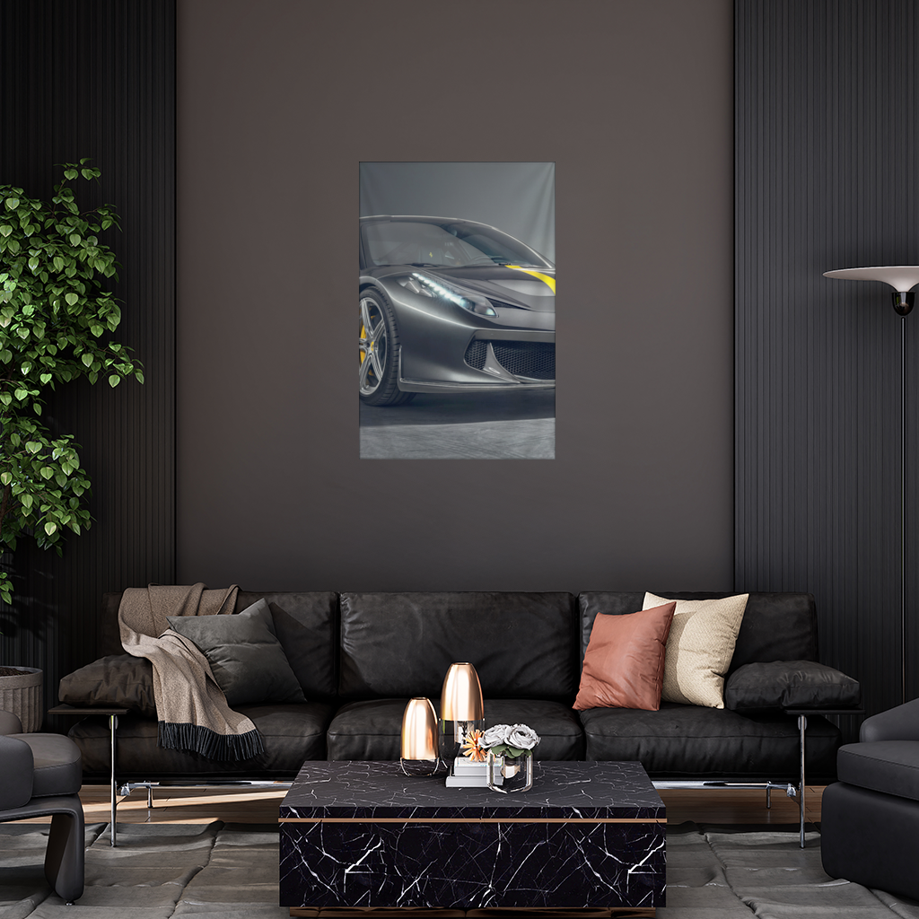 Ferrari 458 Italia Karbon Fiber Detaylı Özel Versiyon Duvar Örtüsü