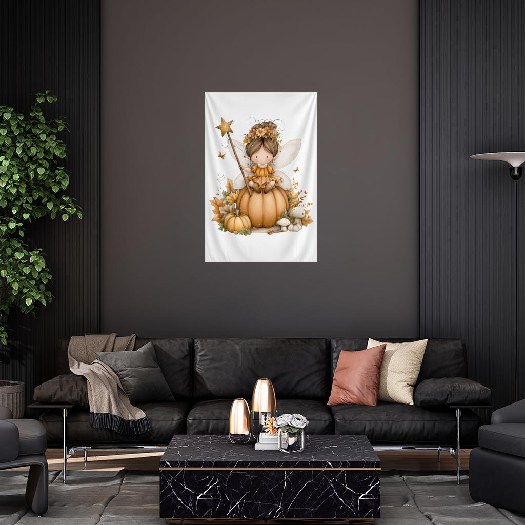 Sonbahar Balkabağı Perisi Duvar Örtüsü