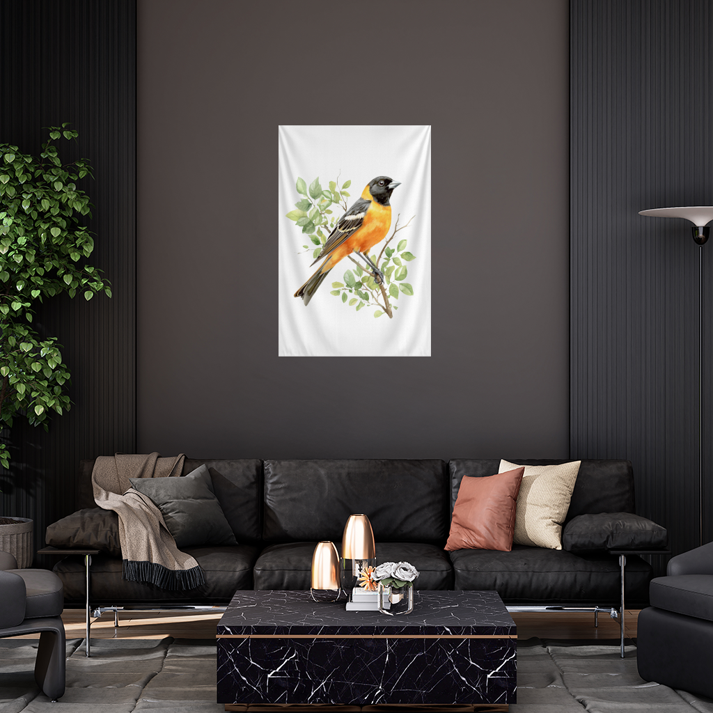 Baltimore Asma Kuşu Dalda Duvar Örtüsü