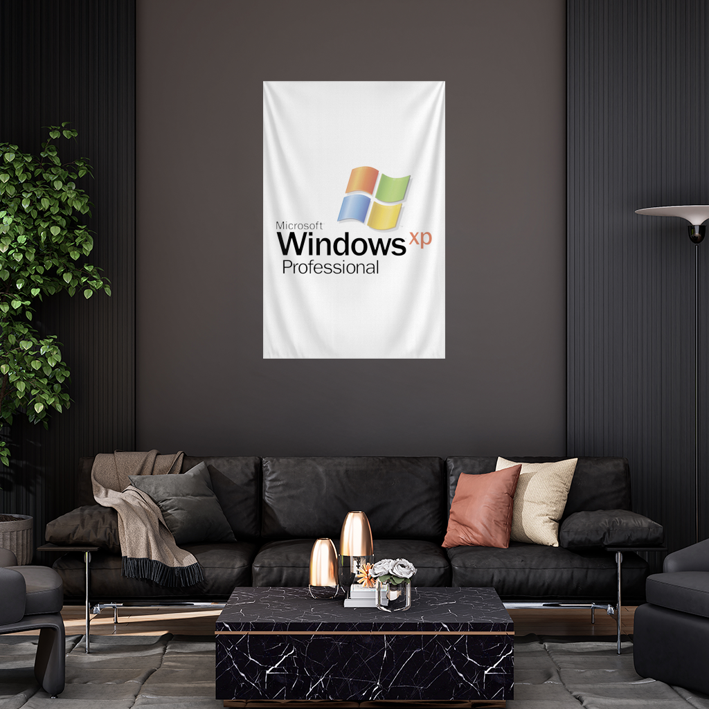 Digital Nostalgia Windows XP Iconic Logo 