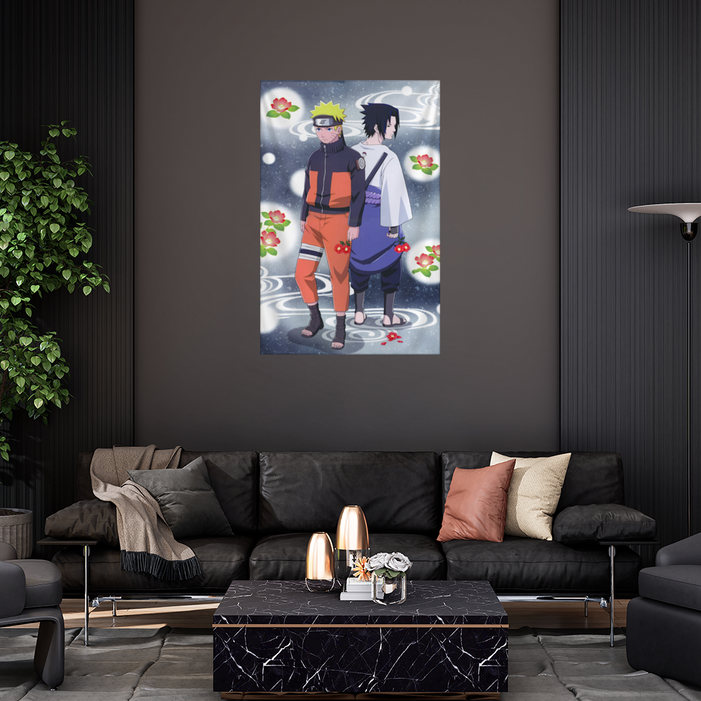 Sırt Sırta Duran İki Rakip Savaşçı Duvar Örtüsü