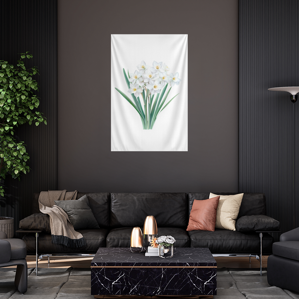White Daffodil Bouquet Botanical 