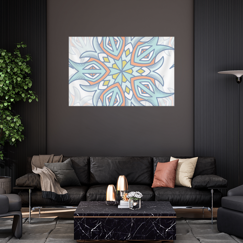 An abstract visual Wall Tapestry