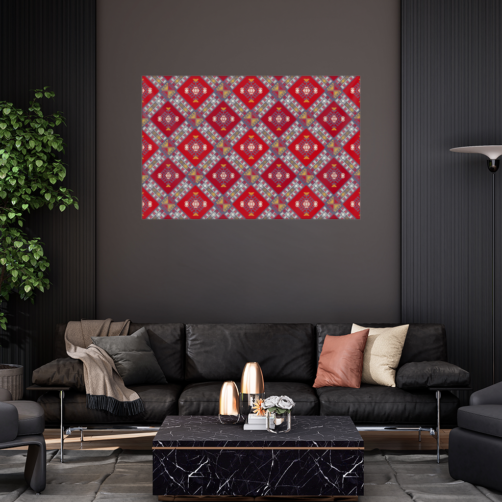 Traditional Kilim Pattern Motif Wall Tapestry