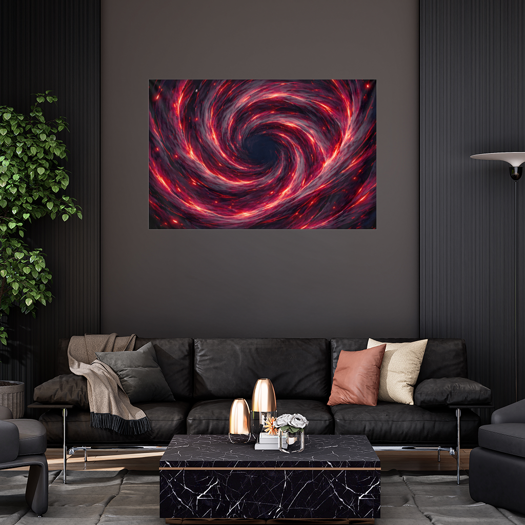 Uchiha Brothers Eternal Black Flames of Amaterasu Wall Tapestry