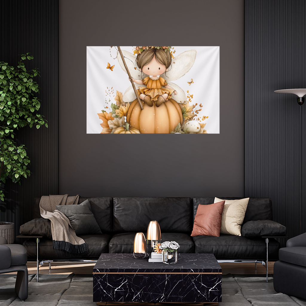 Sonbahar Balkabağı Perisi Duvar Örtüsü