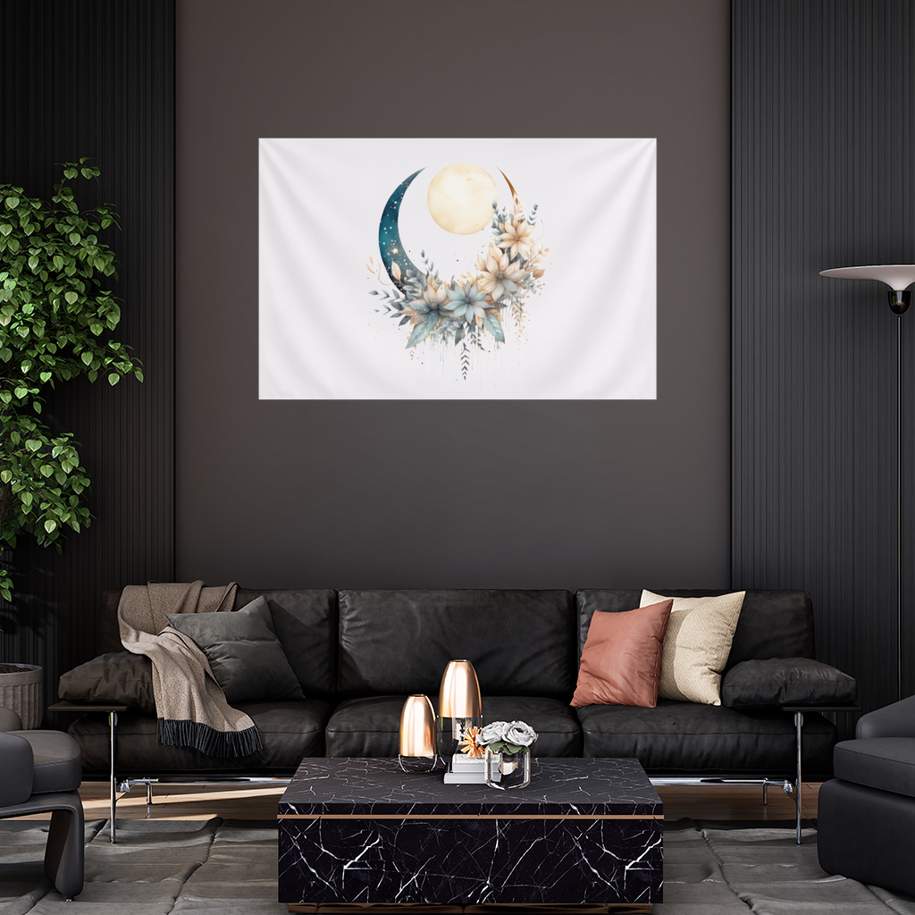 Celestial Boho Moon Floral 