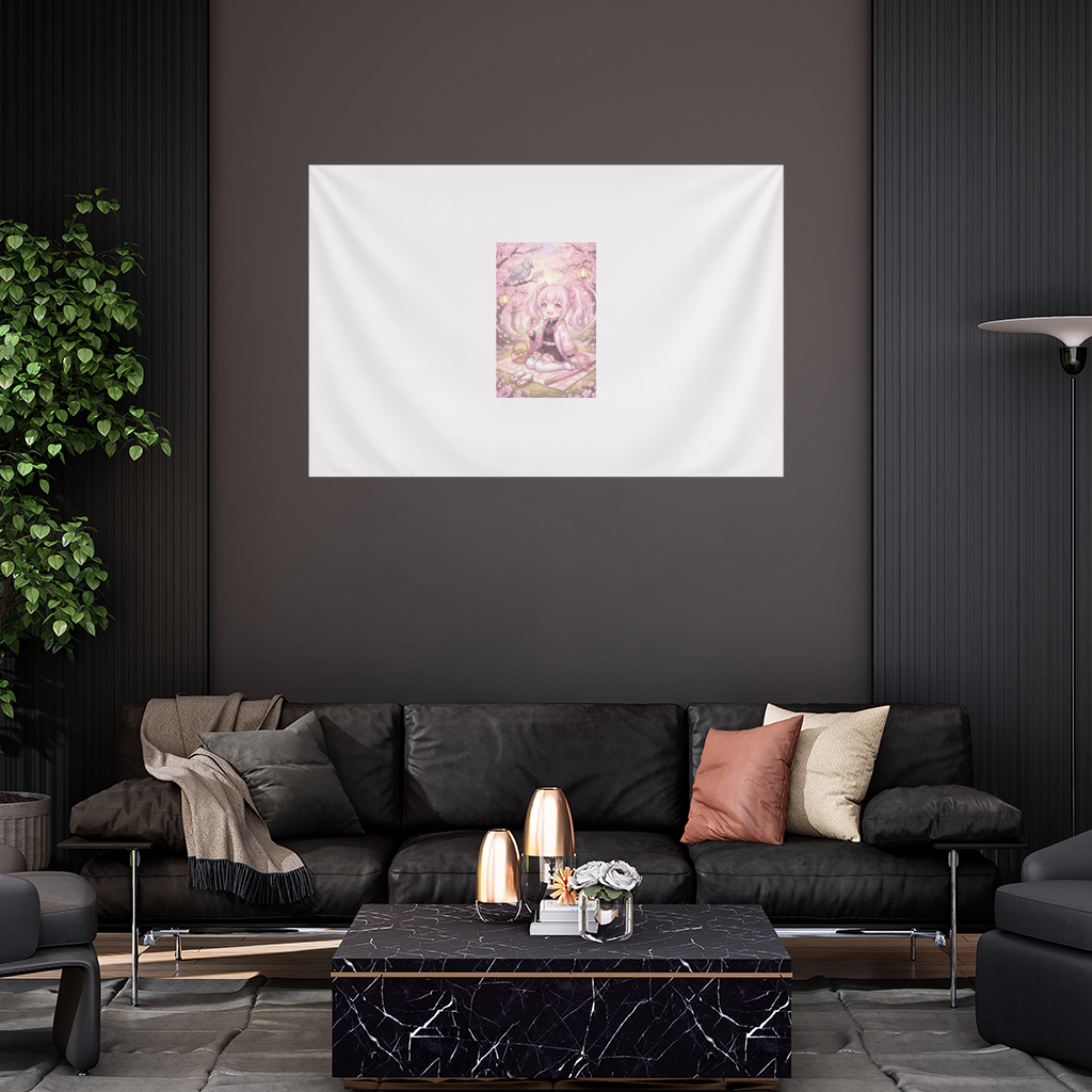 Hanami hokiralı halı Wall Tapestry