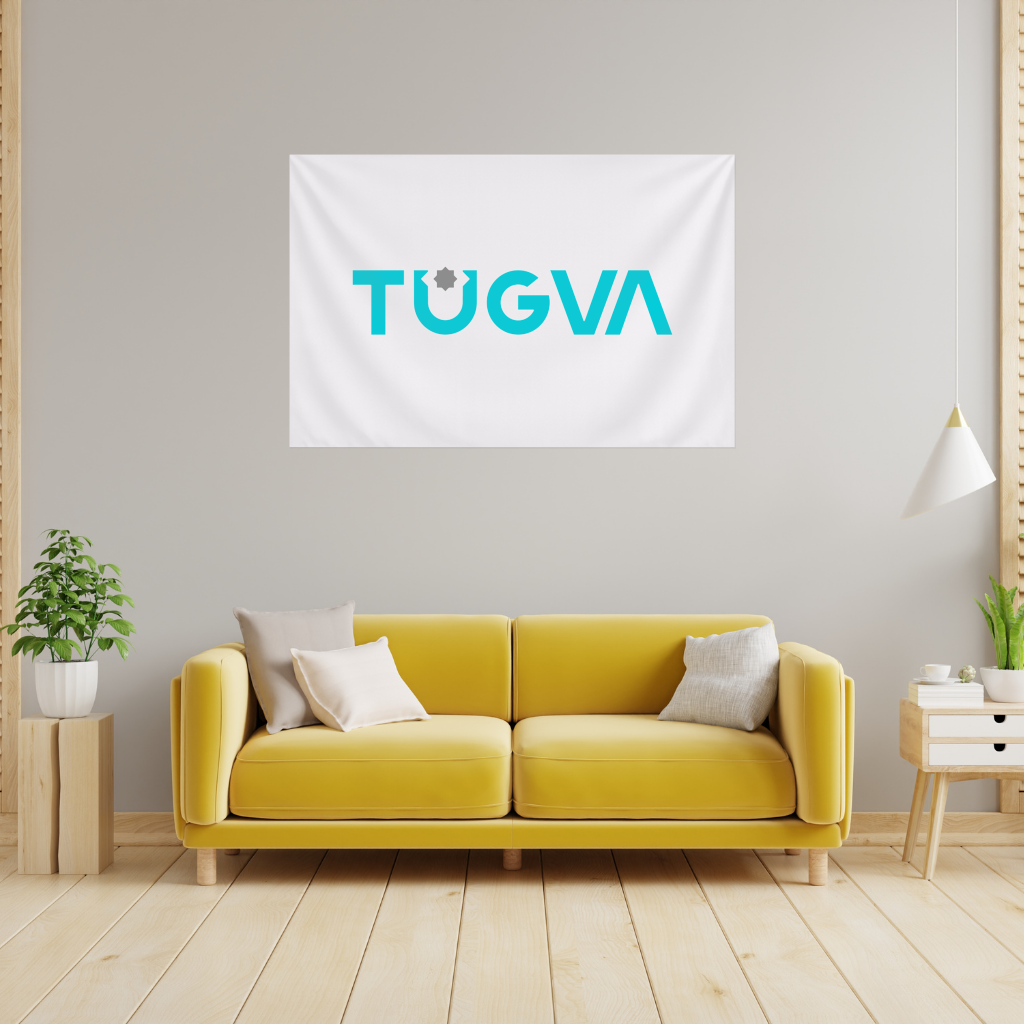 Tügva logo test ürünleri Wall Tapestry