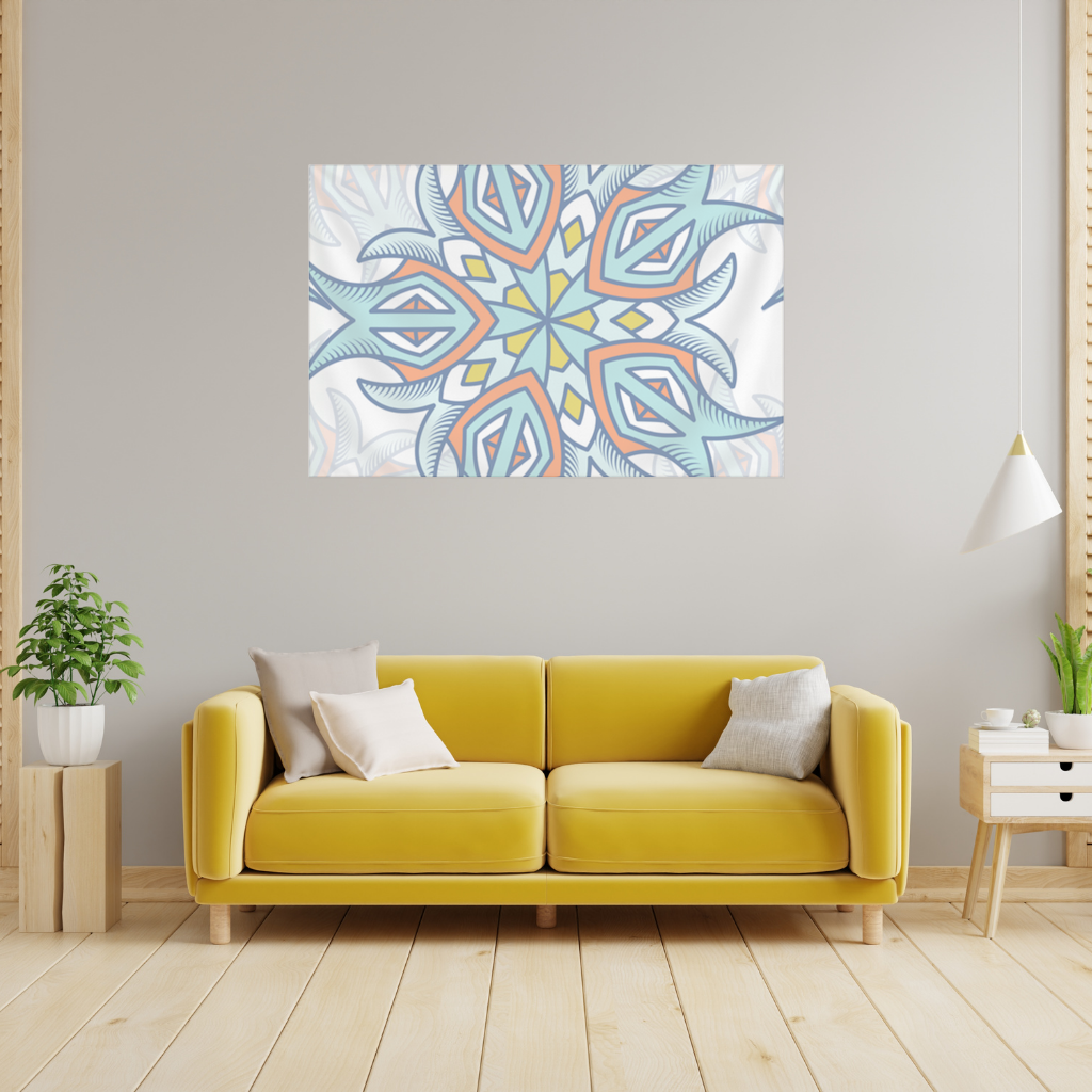 An abstract visual Wall Tapestry